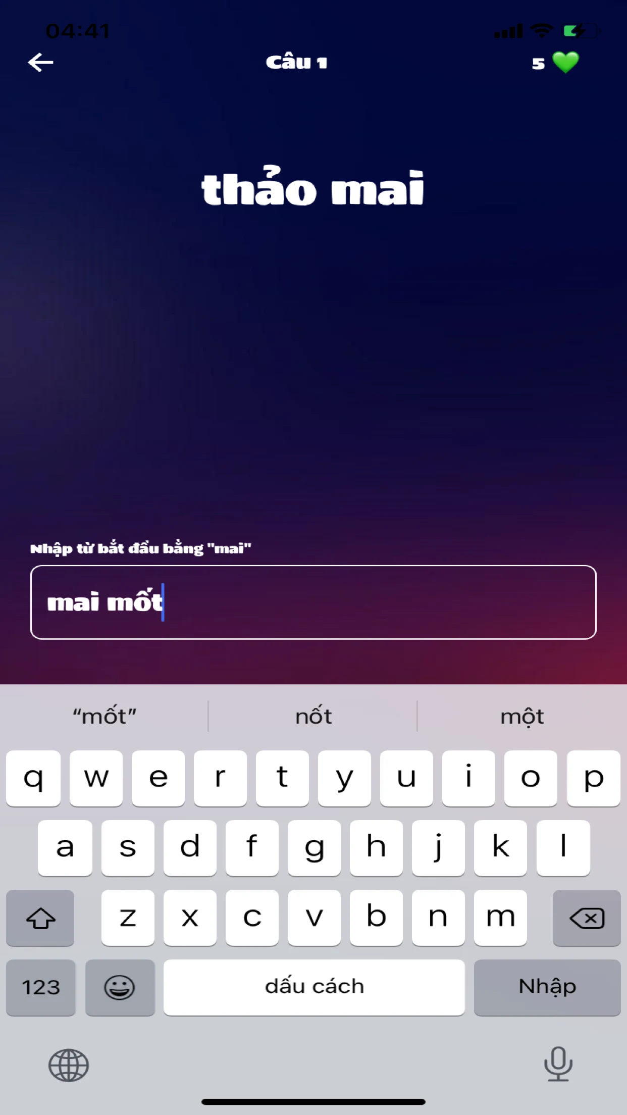 Nối từ - Chơi nối từ đi screenshot